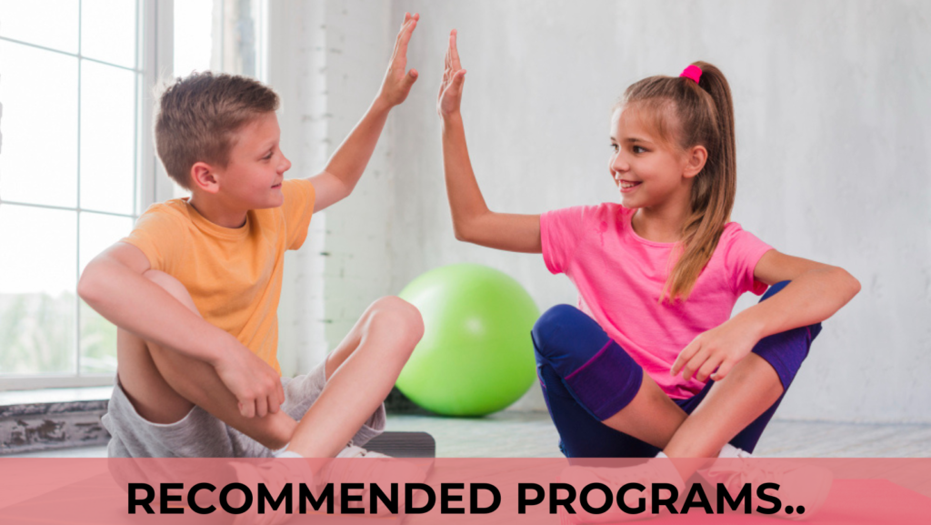 Kids posture programs designed to support healthy posture and movement habits